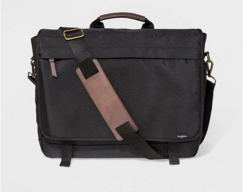 Photo 1 of Men's Messenger Bag - Goodfellow & Co™ Black

