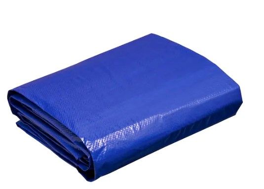 Photo 1 of 12 ft. W x 10 ft. L Blue Medium Duty Tarp
