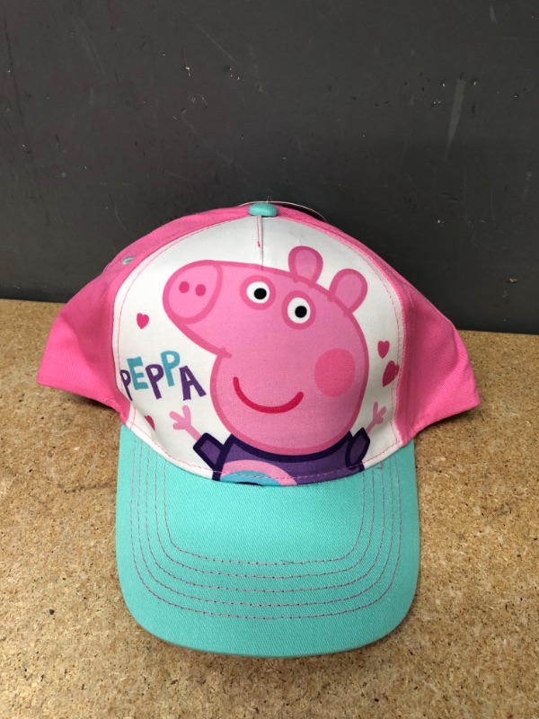 Photo 1 of BUNDLE OF 10, Peppa Pig Kid S Youth Baseball Cap Hat Pink White Adjustable Back 
