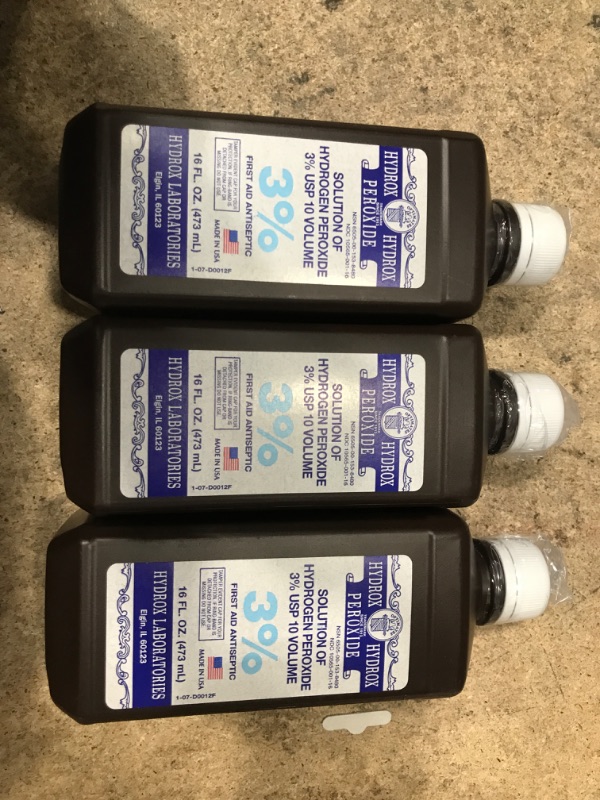 Photo 1 of (3 pack) McKesson Antiseptic Hydrogen Peroxide 3% Strength 
