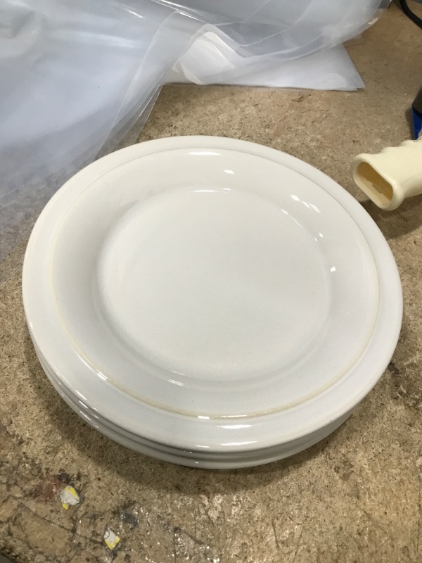 Photo 2 of (pack of 4) 8" Porcelain Woodbridge Salad Plates White - Threshold™