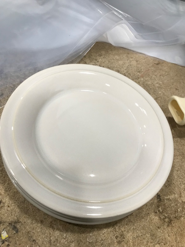 Photo 2 of (pack of 3) 8" Porcelain Woodbridge Salad Plates White - Threshold™