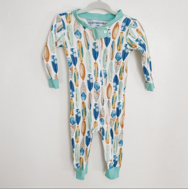 Photo 2 of 2 Count Burt’s Bees Organic Cotton Surfboard Sleeper 12Months 