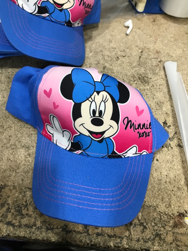 Photo 1 of (pack of 2) Disney Minnie Mouse Hat Girls Adjustable Cap New Nwt Target Bullseye 2022
