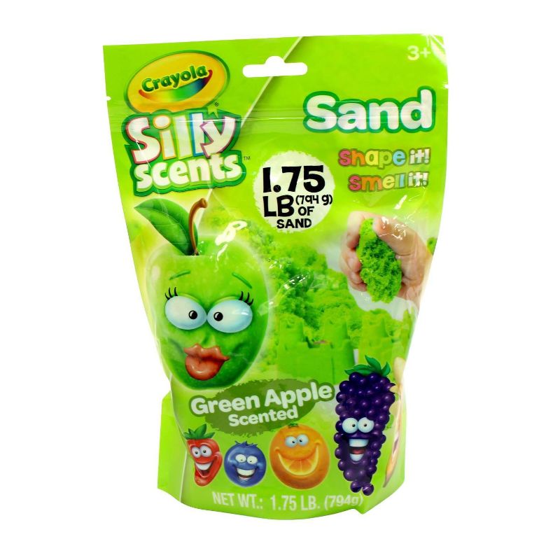 Photo 1 of (pack of 3) Crayola Silly Scents Sand Bag Green Apple
