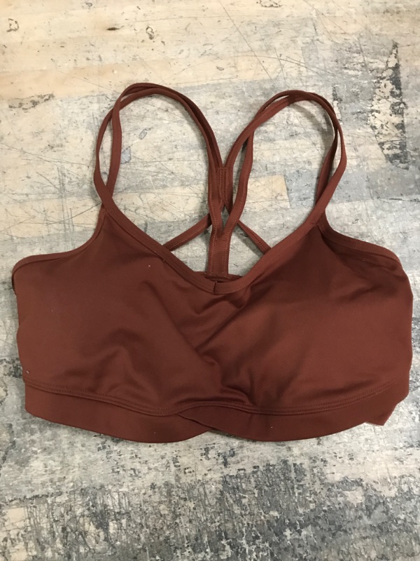 Photo 2 of DIFFERENT COLOR FROM DISPLAY***True Everybody Women V-Neck Lift Bra Maroon size Large