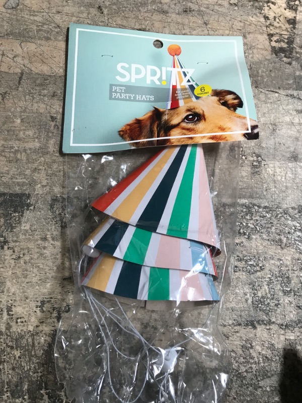 Photo 2 of 3ct Wearable Pet Party Hats - Spritz&#8482;