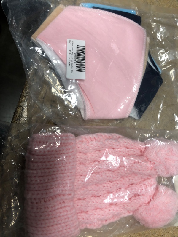 Photo 2 of 4 PACK BIBS AND PINK BEANIE
