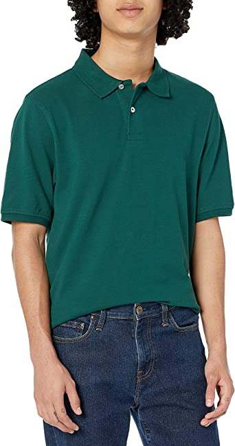 Photo 1 of Amazon Essentials Men's Regular-Fit Cotton Pique Polo Shirt SIZE XL
