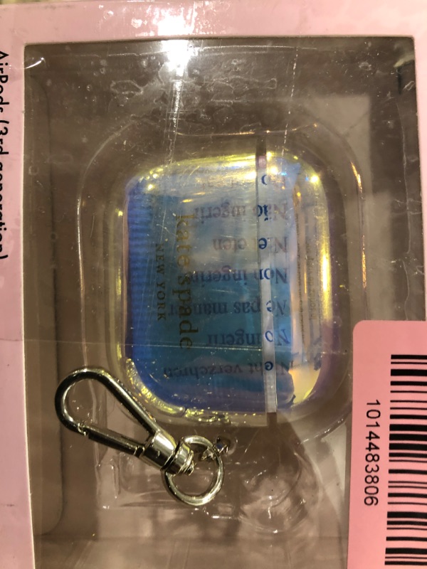 Photo 2 of Kate Spade New York Protective AirPods (3rd Gen) Case - Iridescent/Gold Foil