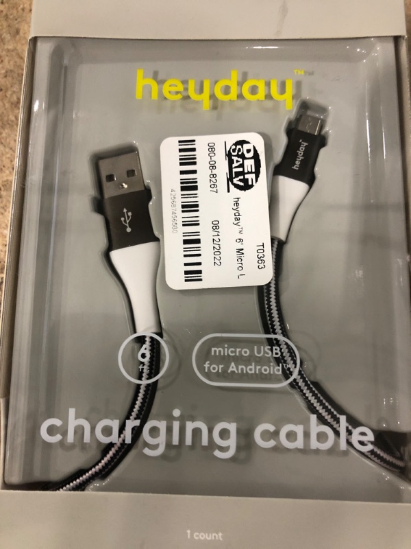 Photo 2 of heyday™ Micro USB to USB-A Braided Cable
