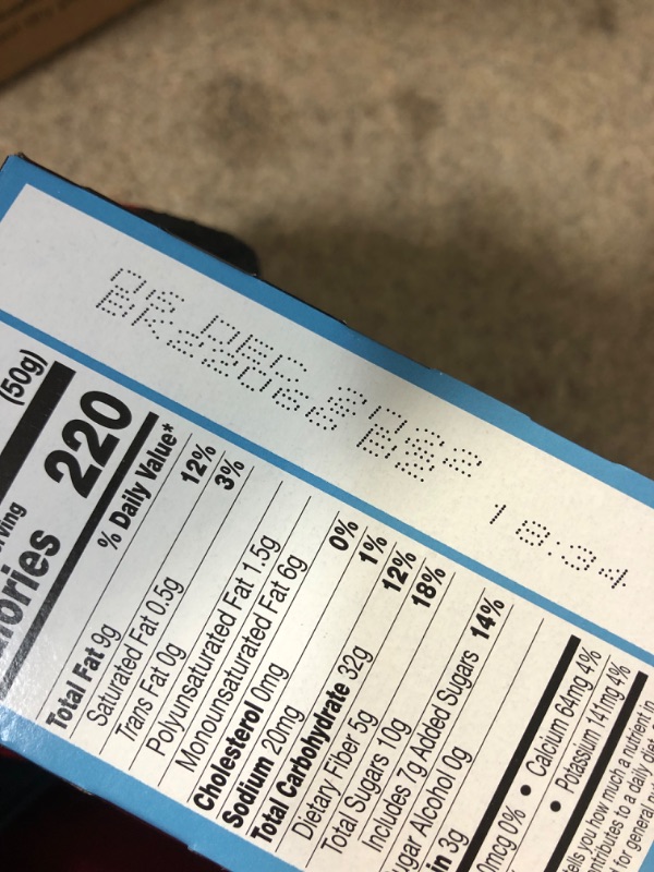Photo 1 of *EXPIRE Dec 2022*
KIND Breakfast Bars, Blueberry Almond, Healthy Snacks, Gluten Free, 32 Count
