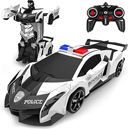 Photo 1 of *NOT exact stock photo, use for reference*
Transform Rc Cars for Boys 4-7 8-12, 2.4Ghz 1:18 Scale Remote Control Car Transforming Robot, One-Button Deformation 360° Rotation and Drift Car 