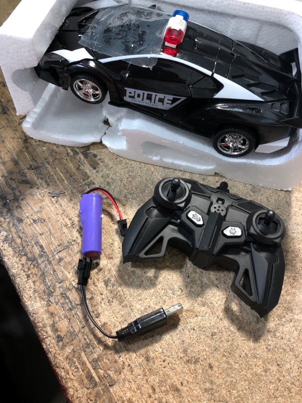 Photo 1 of *NOT exact stock photo, use for reference*
Transform Rc Cars for Boys 4-7 8-12, 2.4Ghz 1:18 Scale Remote Control Car Transforming Robot, One-Button Deformation 360° Rotation and Drift Car 
