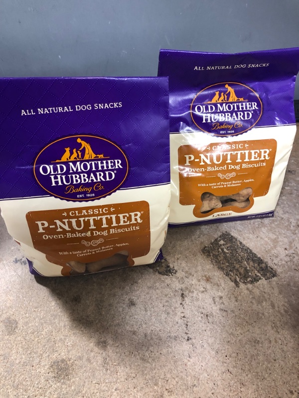 Photo 2 of *EXPIRE Jan 2023*
Old Mother Hubbard Classic P-Nuttier Biscuits Baked Dog Treats, Large, Peanut Butter, 3.5 Pound Bag (2 bags)
