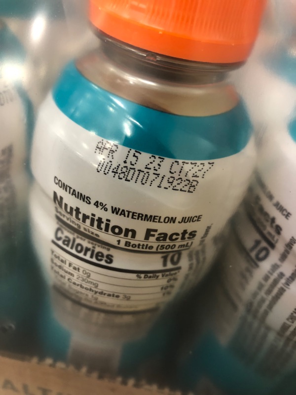 Photo 1 of *EXPIRE Apr 2023*
Gatorade Fit Electrolyte Beverage, Healthy Real Hydration, Tropical Mango, 16.9.oz Bottles (12 Pack)
