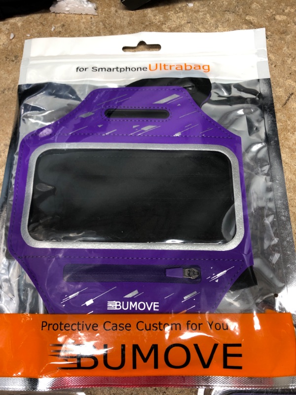 Photo 3 of **NEW/BUNDLE OF 3**  Newppon Cell Phone Running Armband :With Airpods Pro Holder Case for iPhone Pro Max Plus Mini SE (14/13/12/11/X/XS/XR/8/7) Galaxy Ultra Plus Edge Note (22/21/20/10/9/8) & Key Pocket & Adjustable Strap Purple L:iPhone+/Pro Max/XR/XS Ma