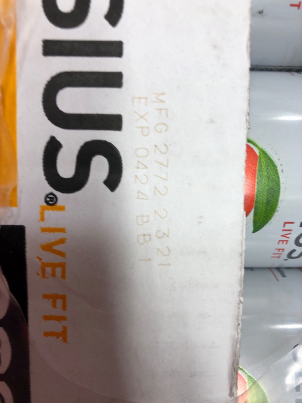 Photo 3 of **NEW/FACTORY SEALED**  CELSIUS Peach Mango Green Tea, Functional Essential Energy Drink 12 Fl Oz (Pack of 12) Peach Mango Green Tea 12 Fl Oz (Pack of 12) Expiration Date: 04/2024