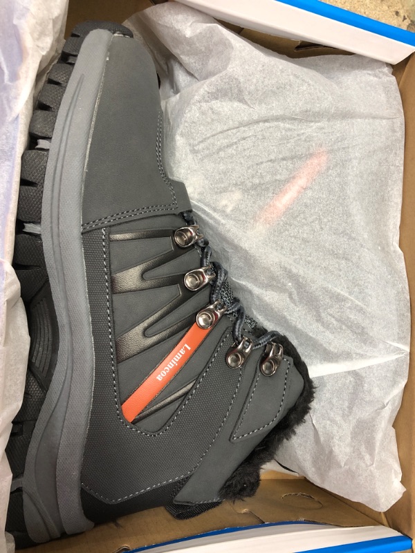 Photo 1 of **NEW** Lamincoa Winter Snow Hiking Boots for Women Warm Faux-fur-lining Anti Slip Trekking Boots Women 6.5 Grey