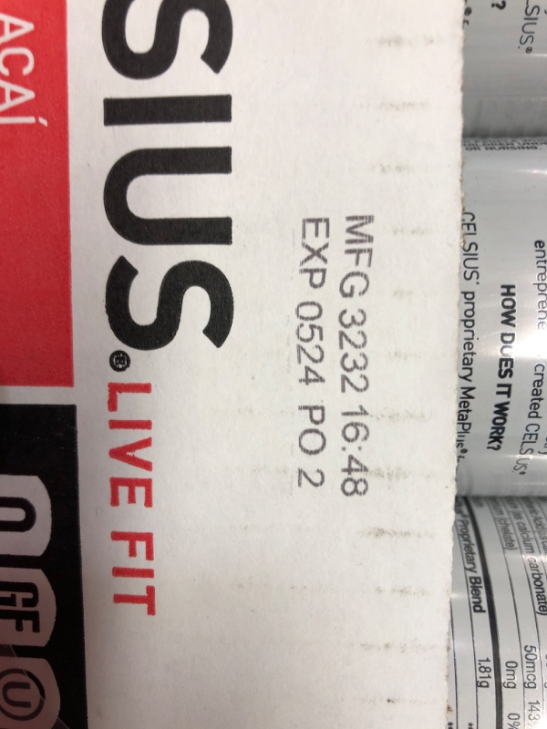 Photo 3 of **NEW/FACTORY SEALED**  CELSIUS Raspberry Acai Green Tea, Functional Essential Energy Drink 12 Fl Oz (Pack of 12) Raspberry Acai Green Tea 12 Fl Oz (Pack of 12) Expiration Date: 05/2024