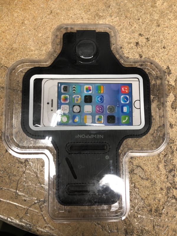 Photo 2 of Newppon Cell Phone Running Armband :With Airpods Pro Holder Case for iPhone Pro Max Plus Mini SE (14/13/12/11/X/XS/XR/8/7) Galaxy Ultra Plus Edge Note (22/21/20/10/9/8) & Key Pocket & Adjustable Strap Black S:iPhone 14/Mini/8/7/6/5/4/3/SE/Galaxy Mini