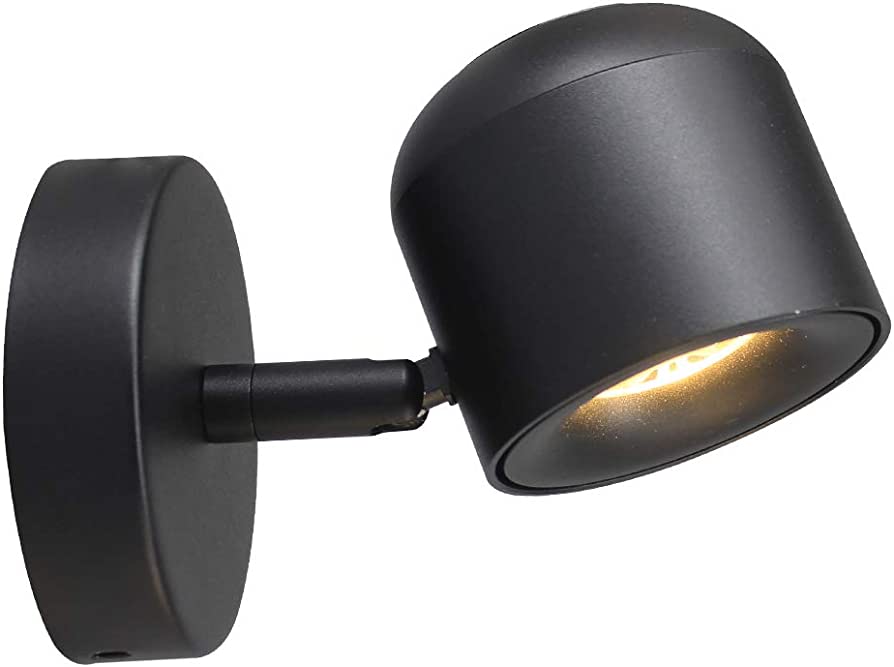 Photo 1 of Aisilan Modern Adjustable Wall Sconce Bedside Wall Light Fixture Black LED Reading Light Ceiling Spot Light Warm White CRI 97 BD22B7W3000K