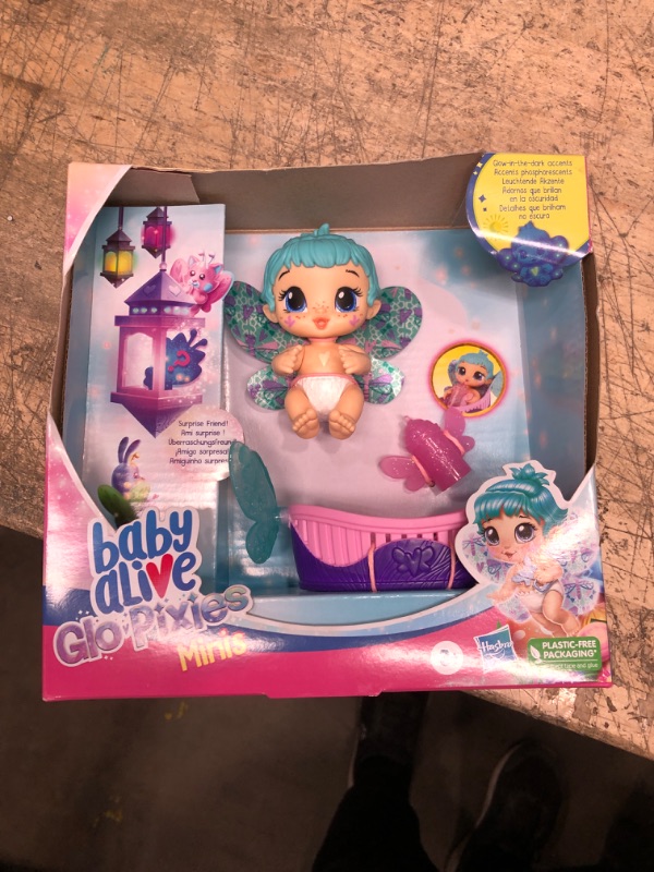 Photo 1 of Baby Alive GloPixies Minis Doll Aqua Flutter Glow-in-the-Dark Pixie Doll