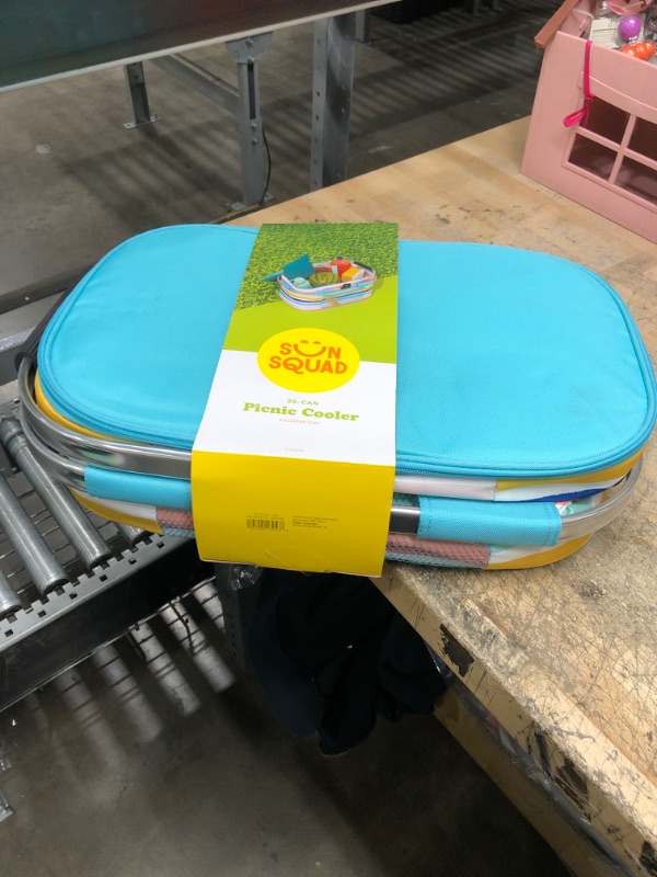 Photo 2 of 13.5qt Picnic Cooler Stripe - Sun Squad