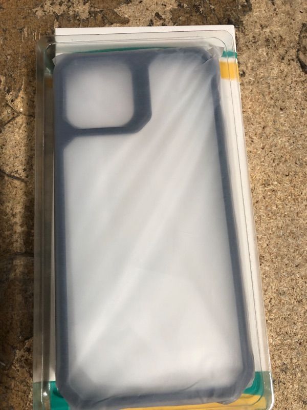 Photo 1 of ESR Air Armor Case Compatible with iPhone 12 Case/Compatible with iPhone 12 Pro Case (2020) [Military Grade Protection] [Shock-Absorbing Corners] Hard PC + Flexible TPU Frame, 6.1" - Transparent Blue