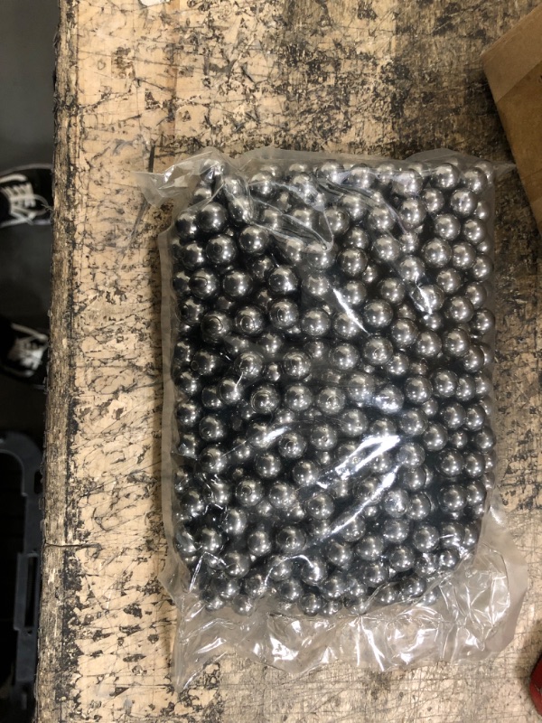 Photo 2 of ?? QINGZHENG 600pcs 7/16 inch Steel Ball Slingshot Ammo 11.11mm Precision Steel Bearing Balls