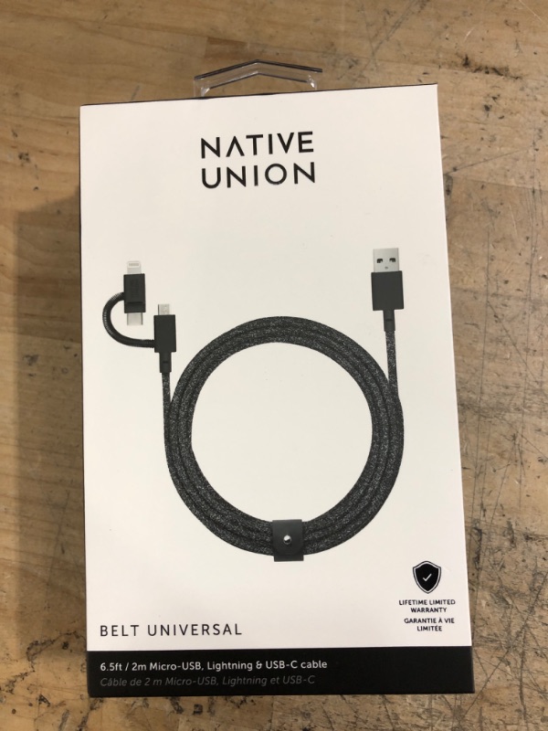 Photo 2 of Native Union Belt Universal Cable in Black
