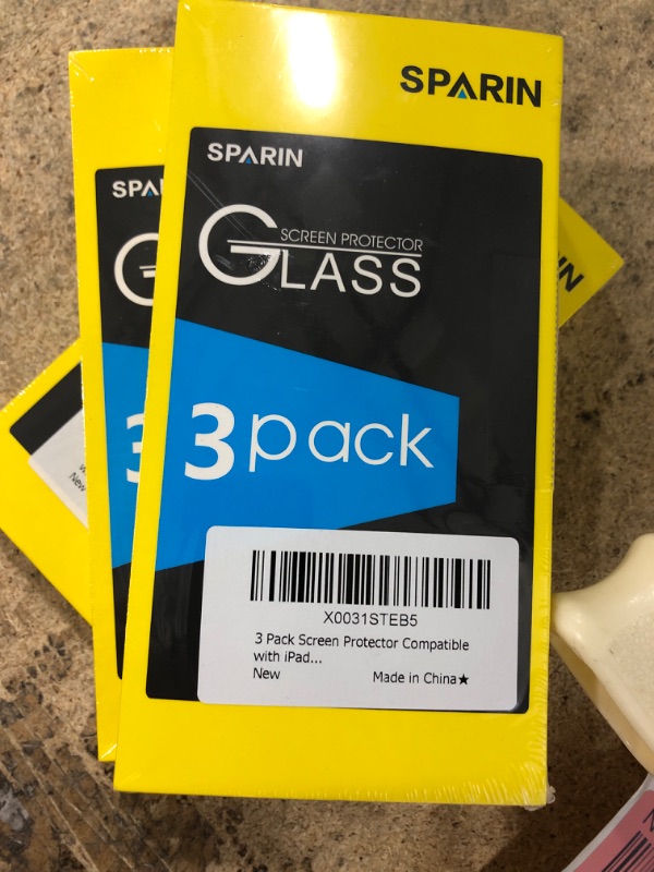 Photo 2 of (PACK OF 3) SPARIN Screen Protector for iPhone 14 / iPhone 13 / iPhone 13 Pro 6.1 inch, 3 Pack Tempered Glass, Alignment Frame, Anti Scratch