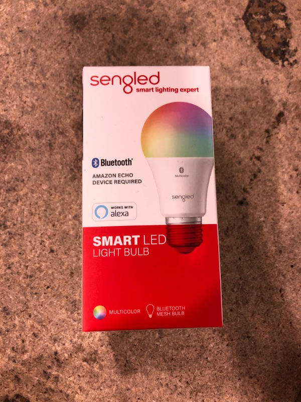 Photo 2 of (pack of 2) Sengled Smart Light Bulbs, Color Changing Alexa Light Bulb Bluetooth Mesh, Smart Bulbs That Work with Alexa Only, Dimmable LED Bulb A19 E26 Multicolor, High CRI, High Brightness, 8.7W 800LM, 1Pack 1 Pack