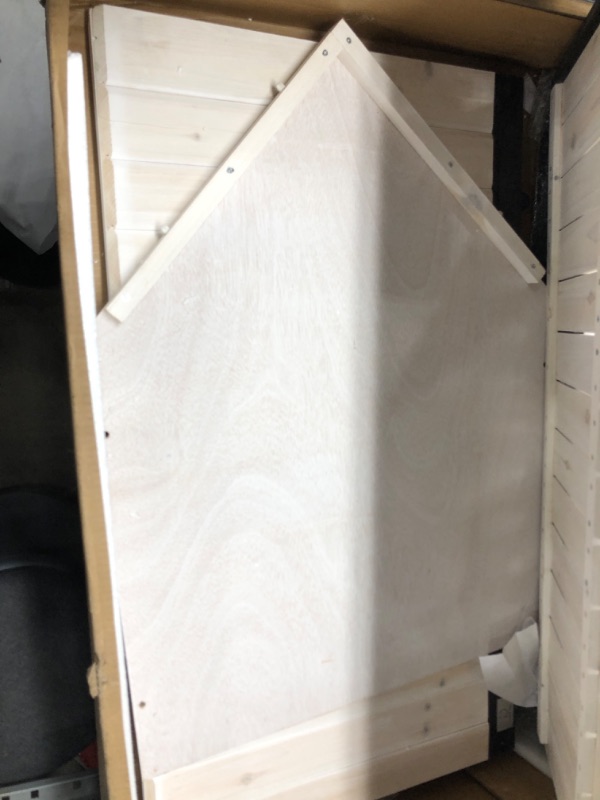 Photo 1 of A4pet Outdoor Dog House, Sun Protection Dog Houses for Small Medium Large Sized Dogs, Weatherproof Dog House with Slide Out Floor for Easy Cleaning 36.5"L x 25.5"W x 35"H Modern