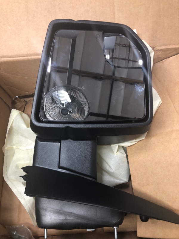 Photo 4 of INEEDUP Towing Mirrors Tow Mirrors Fit for 2015-2019 for Ford for F150 with Left  Side Power Operation Heated with Turn Signal Light Manual Folding