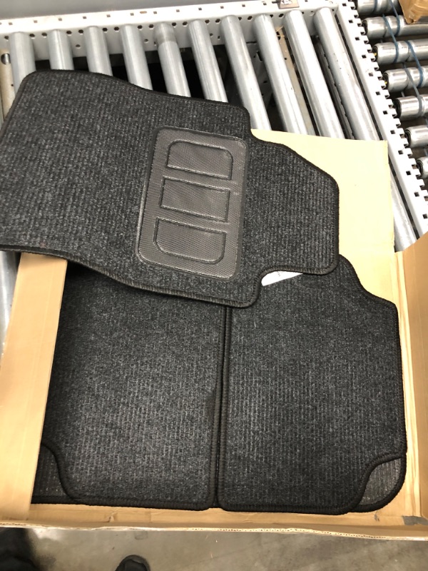 Photo 2 of FH Group Car Floor Mats - Black Carpet Floor Mats for Cars, Universal Fit Automotive Floor Mats, All Purpose Car Floor Mats, Carpet Protector Mat for Most Sedan, SUV, Truck Floor Mats