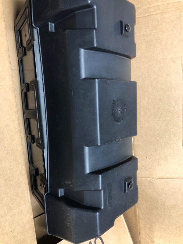 Photo 2 of Camco Heavy Duty Double Battery Box with Straps and Hardware - Group GC2 | Safely Stores RV, Automotive, and Marine Batteries | Measures Inside 21-1/2" x 7-3/8" x 11-3/16" | (55375) Frustration Free Packaging Double Battery Box