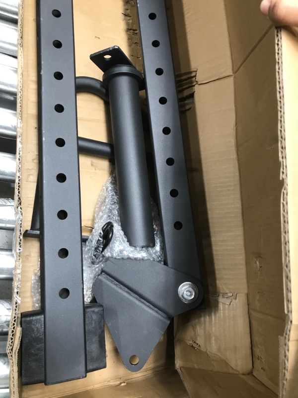 Photo 1 of HulkFit Pro Series 2.35” x 2.35” Height Adjustable Lever Jammer Arms Weightlifting Attachment Accessory for Pro Series Power Cage - Black