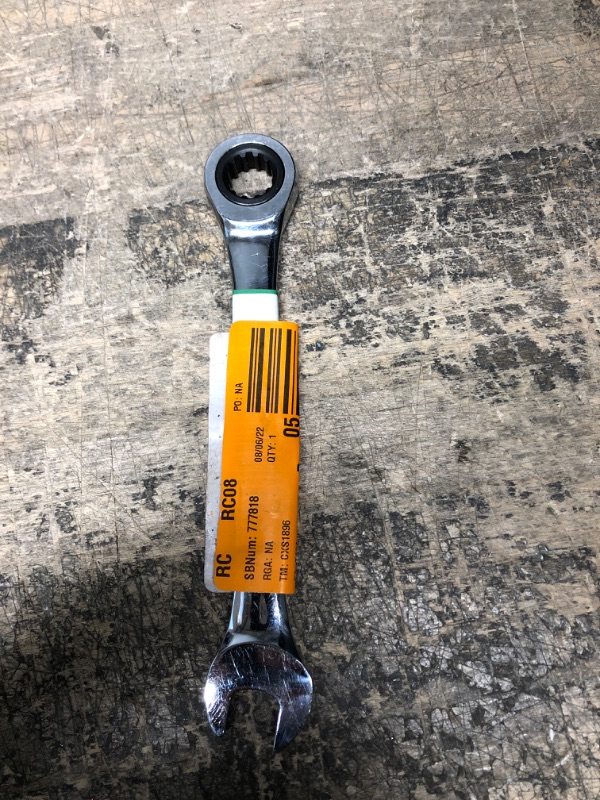 Photo 2 of 1/2 in. 12-Point SAE Ratcheting Combination Wrench
