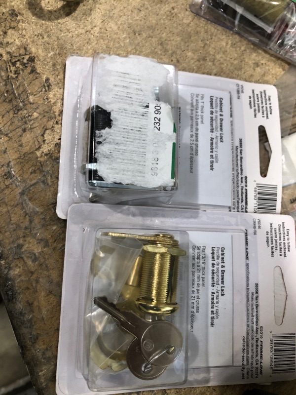 Photo 1 of 1-3/8 in. Classic Bronze Cam Lock
13/16 in., Steel, Brass Plated, Keyed Drawer and Cabinet Cam Lock