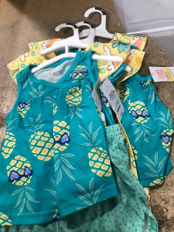 Photo 2 of Baby Girls' Pineapple Flower Pajama Set - Just One You® Made by Carter's 3Set 18M
