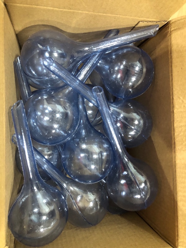 Photo 2 of 16 PCS Plant Watering Globes,Small Plastic Automatic Self Water Bulbs,Garden Water Device for Plants,Indoor Outdoor Decoration 16 PCS Grey blue