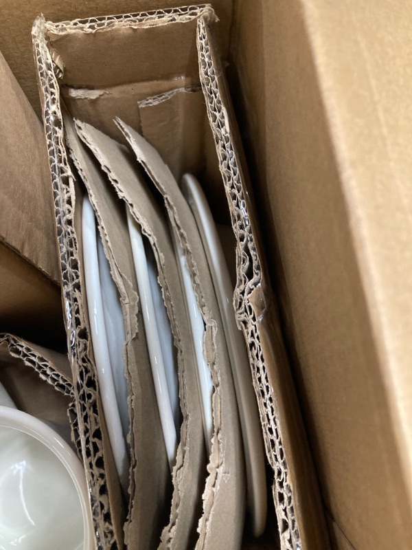 Photo 4 of 16pc Porcelain Woodbridge Dinnerware Set White - Threshold™
