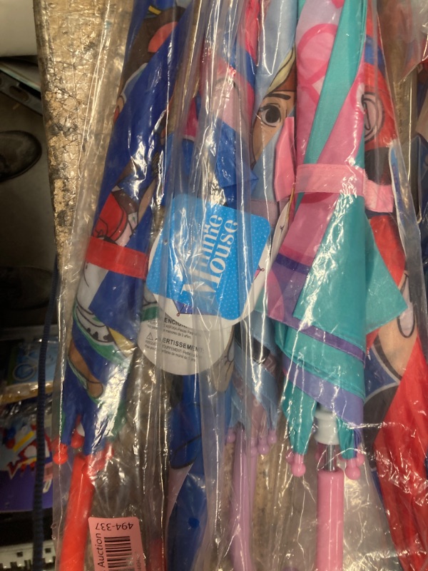 Photo 2 of **DESIGNS VARY AND MAY BE DIFFERENT FROM STOCK PHOTO**
Kids Umbrella for Kids 4 and up (5 UMBRELLAS)