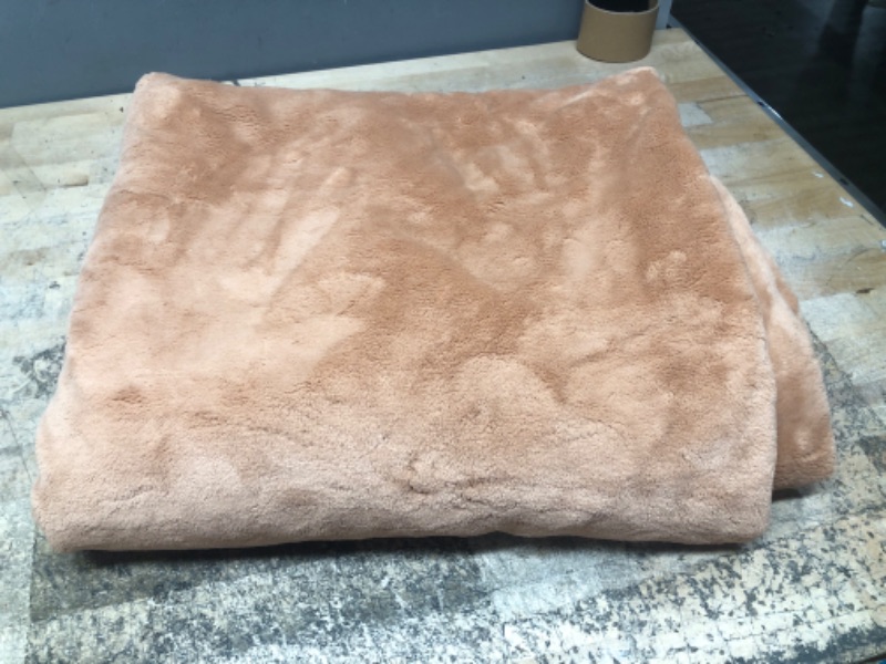 Photo 1 of  Ultra Soft Cozy Plush Fleece Warm Solid Colors Traveling Throw Blanket 50" X 60" (127 cm X 152 cm) (Rust)