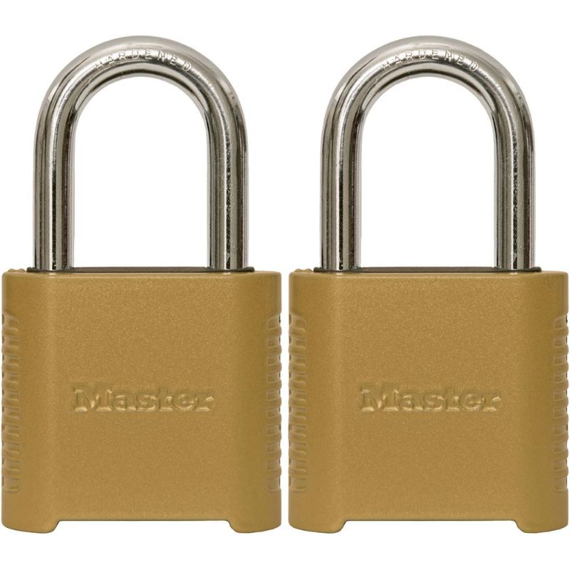 Photo 1 of ** COMBINDATION # ON PAPER IN PACK**
Outdoor Combination Lock 875TLF 1-1/2 in. Shackle Resettable 2 Pack
