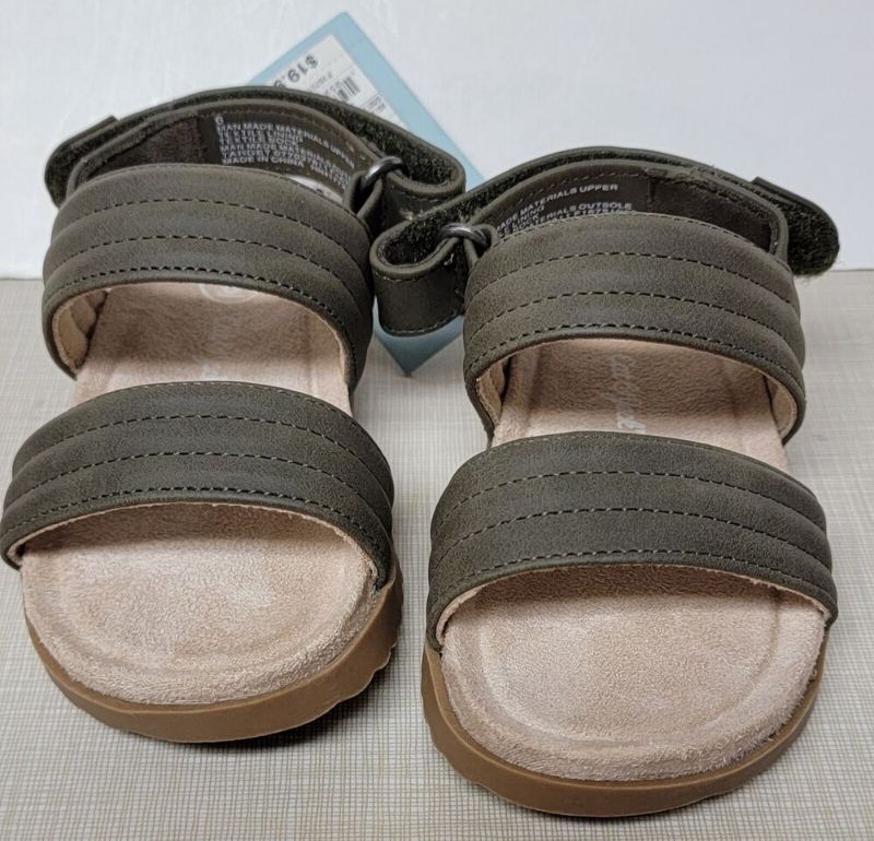 Photo 1 of Cat & Jack Toddler Size 6 Cairo Green Open Toe Sandals
