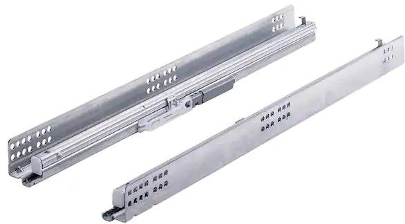 Photo 1 of 18 in. Full Extension Undermount Soft Close Drawer Slide Set 1-Pair (2 Pieces)
