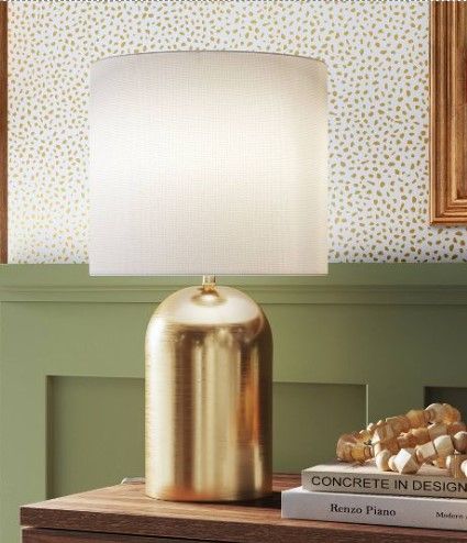 Photo 1 of **NEEDS LAMP SHADE**
Dome Collection Accent Lamp Gold - Threshold™

