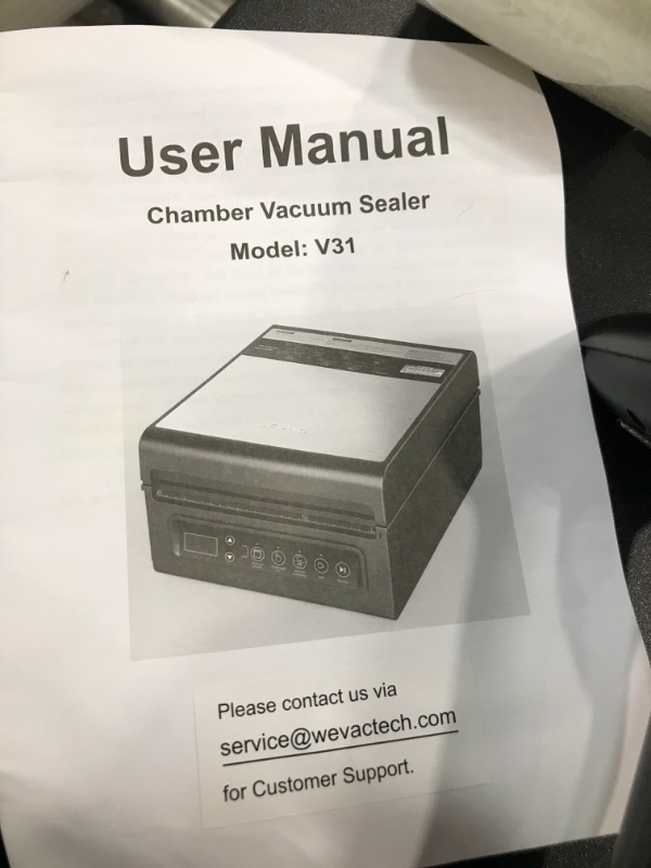 Photo 4 of Wevac Chamber Vacuum Sealer, CV10, ideal for liquid or juicy food including Fresh Meats, Soups, Sauces and Marinades. Compact design, Heavy duty, Professional sealing width, Commercial machine